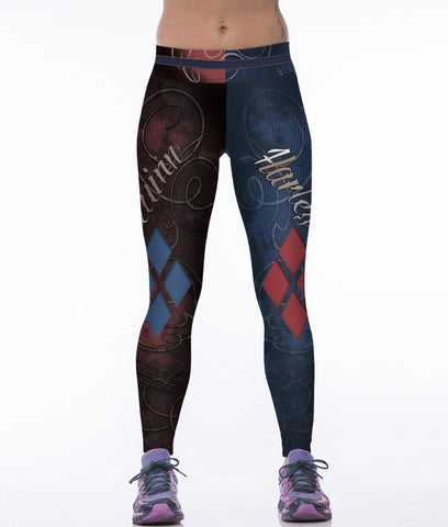 Harley Quinn Workout Leggings