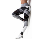 High Waist Patchwork Fitness Leggings