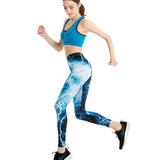 Blue Lightning Leggings