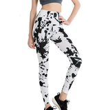 Black and White Ink Splash Leggings