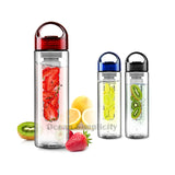 700ML BPA Free Plastic Fruit Infuser Water Bottle With Filter Leakproof Sport Hiking Camping Drink Shaker Bottle