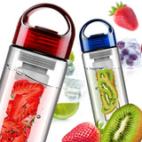 700ML BPA Free Plastic Fruit Infuser Water Bottle With Filter Leakproof Sport Hiking Camping Drink Shaker Bottle