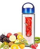 700ML BPA Free Plastic Fruit Infuser Water Bottle With Filter Leakproof Sport Hiking Camping Drink Shaker Bottle
