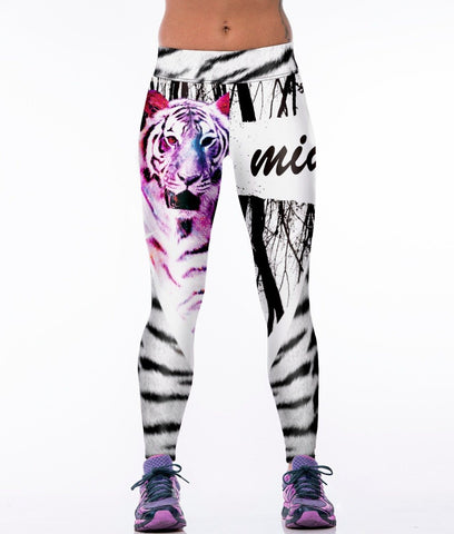 Black and WhiteTiger Print Leggings