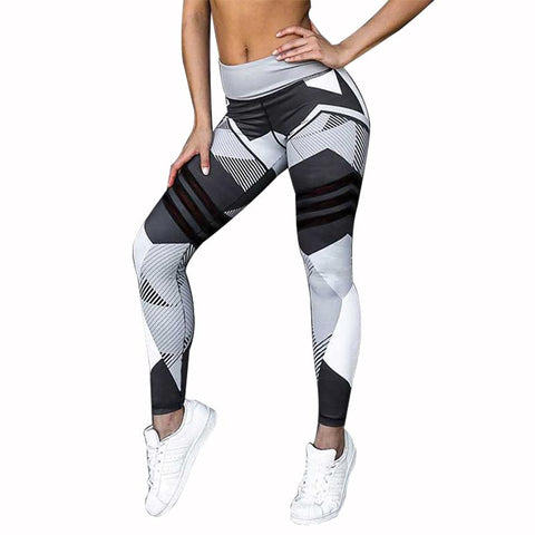 Geometric Print Workout Leggings