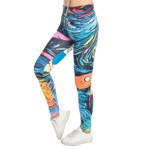 Colorful  Abstract Artistic Leggings