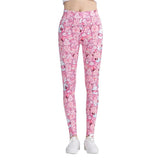 Pink Kawaii Colorful Printed Leggings