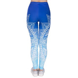 Blue Mandala Pattern Leggings