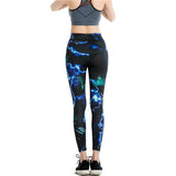 Black and Blue Lightning Leggings