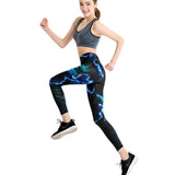 Black and Blue Lightning Leggings