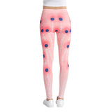 Pink Geometric Printed Leggings