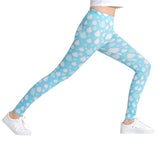 Blue Droplets Printed Leggings