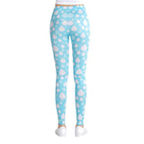 Blue Droplets Printed Leggings