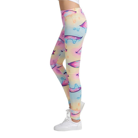 Punk Colorful Printed Leggings