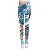 Colorful  Abstract Artistic Leggings