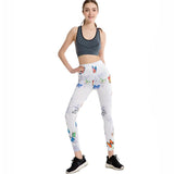 Butterfly Print Fitness Leggings