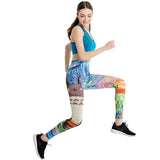 Colorful Cartoon Printed Leggings