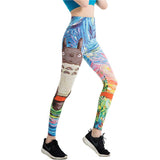 Colorful Cartoon Printed Leggings