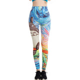 Colorful Cartoon Printed Leggings