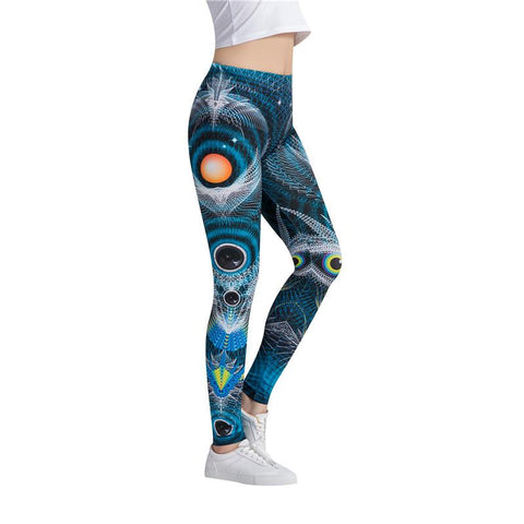 Eye Geometry Pattern Leggings