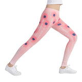 Pink Geometric Printed Leggings