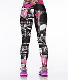 Punk Skull Workout Leggings