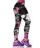 Punk Skull Workout Leggings