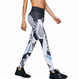 Leopard Striped Fitness Leggings