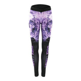 Fitness Punk Skull Purple Leggings