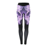 Fitness Punk Skull Purple Leggings