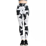 Black and White Geometric Pattern Leggings