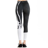 Punk Deer Black and White Leggings
