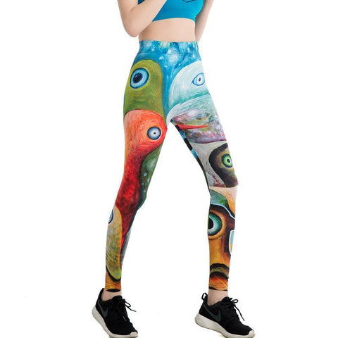 Colorful Artistic Painting Leggings