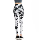 Black and White Ink Splash Leggings