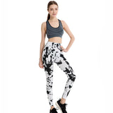 Black and White Ink Splash Leggings