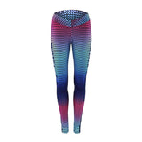 Purple Fishnet Fitness Leggings