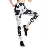 Black and White Geometric Pattern Leggings