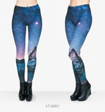 Starry Night Printed Leggings