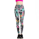 Ethnic Style Geometric Pattern Leggings