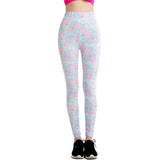 Blue Kawaii Donut Printed Leggings