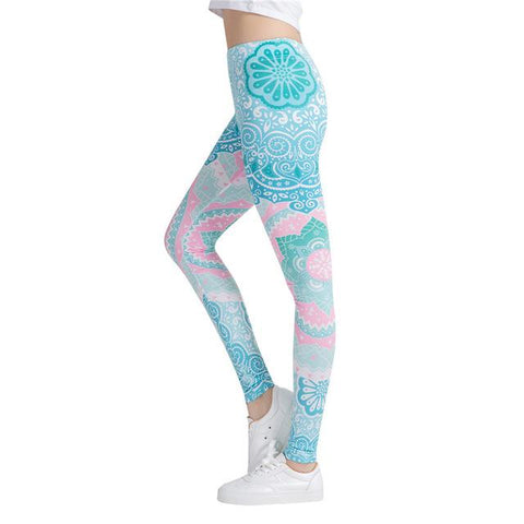 Aztec Mandala Printed Leggings