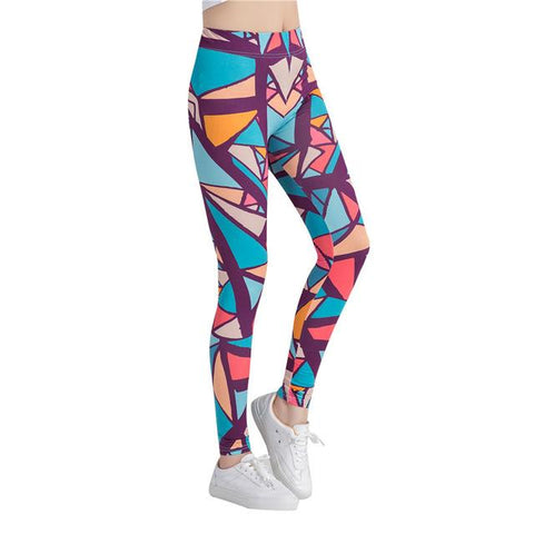 Colorful Geometric Pattern Leggings