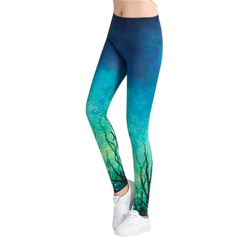 Night Galaxy Printed Leggings