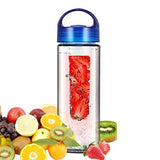 700ML BPA Free Plastic Fruit Infuser Water Bottle With Filter Leakproof Sport Hiking Camping Drink Shaker Bottle