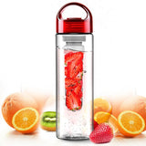 700ML BPA Free Plastic Fruit Infuser Water Bottle With Filter Leakproof Sport Hiking Camping Drink Shaker Bottle